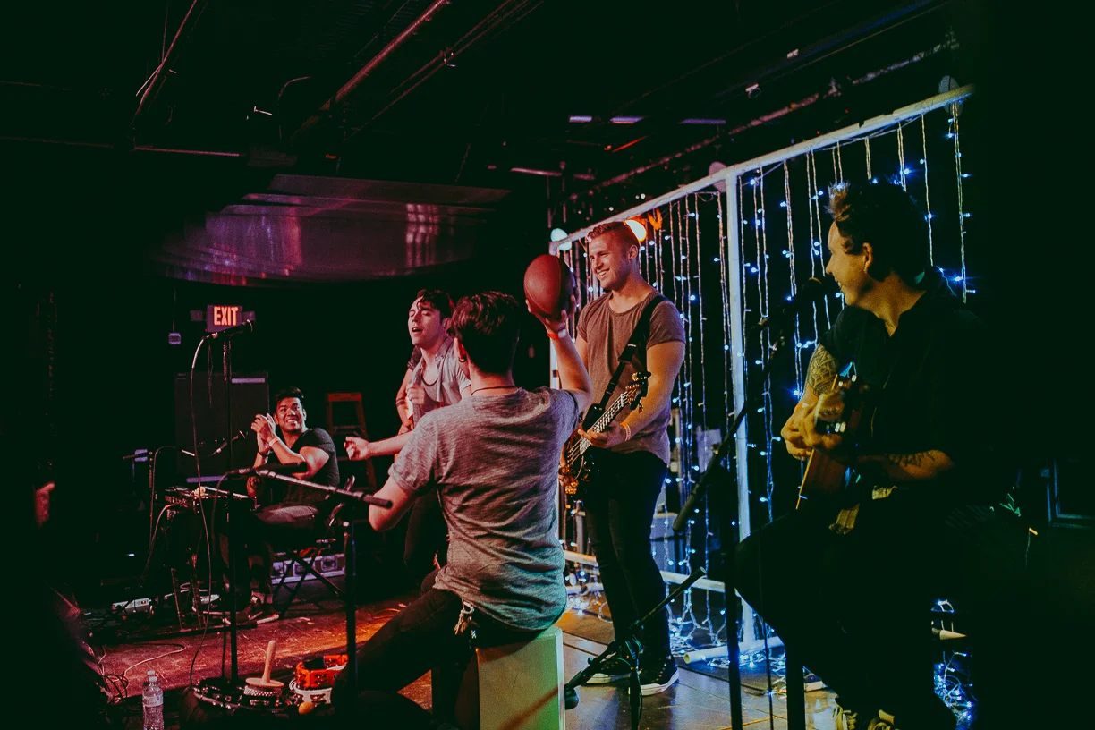 I totally did not throw the ball at Eric in the middle of a show nope