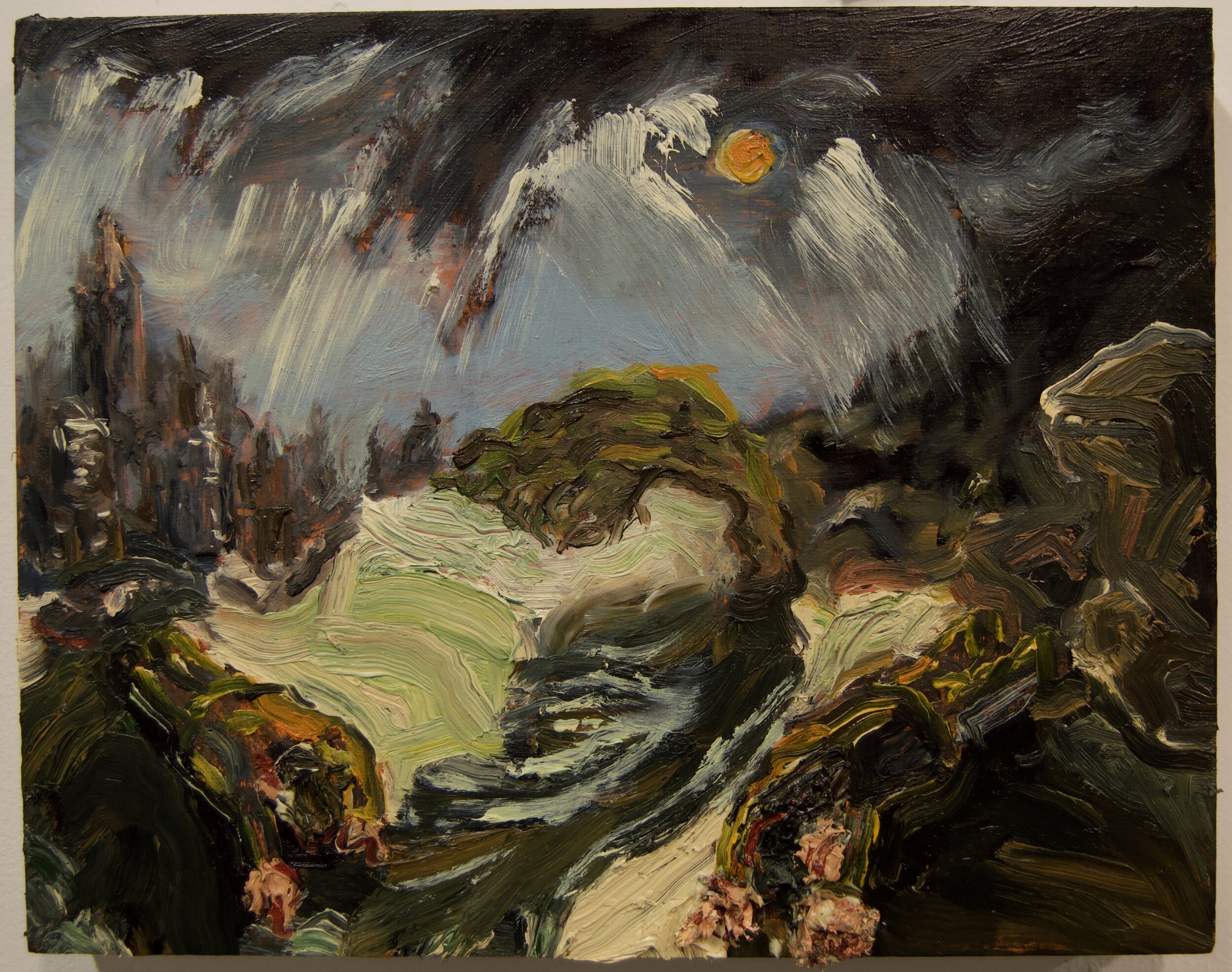 Oil Paint on Panel, 11” x 14”