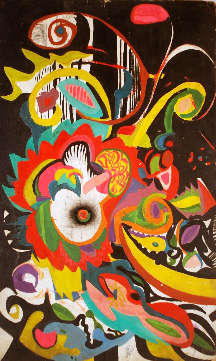  “Untitled”, Oil on Canvas,43” x 26” In, 1965   
Collection of Jacaeber kastor