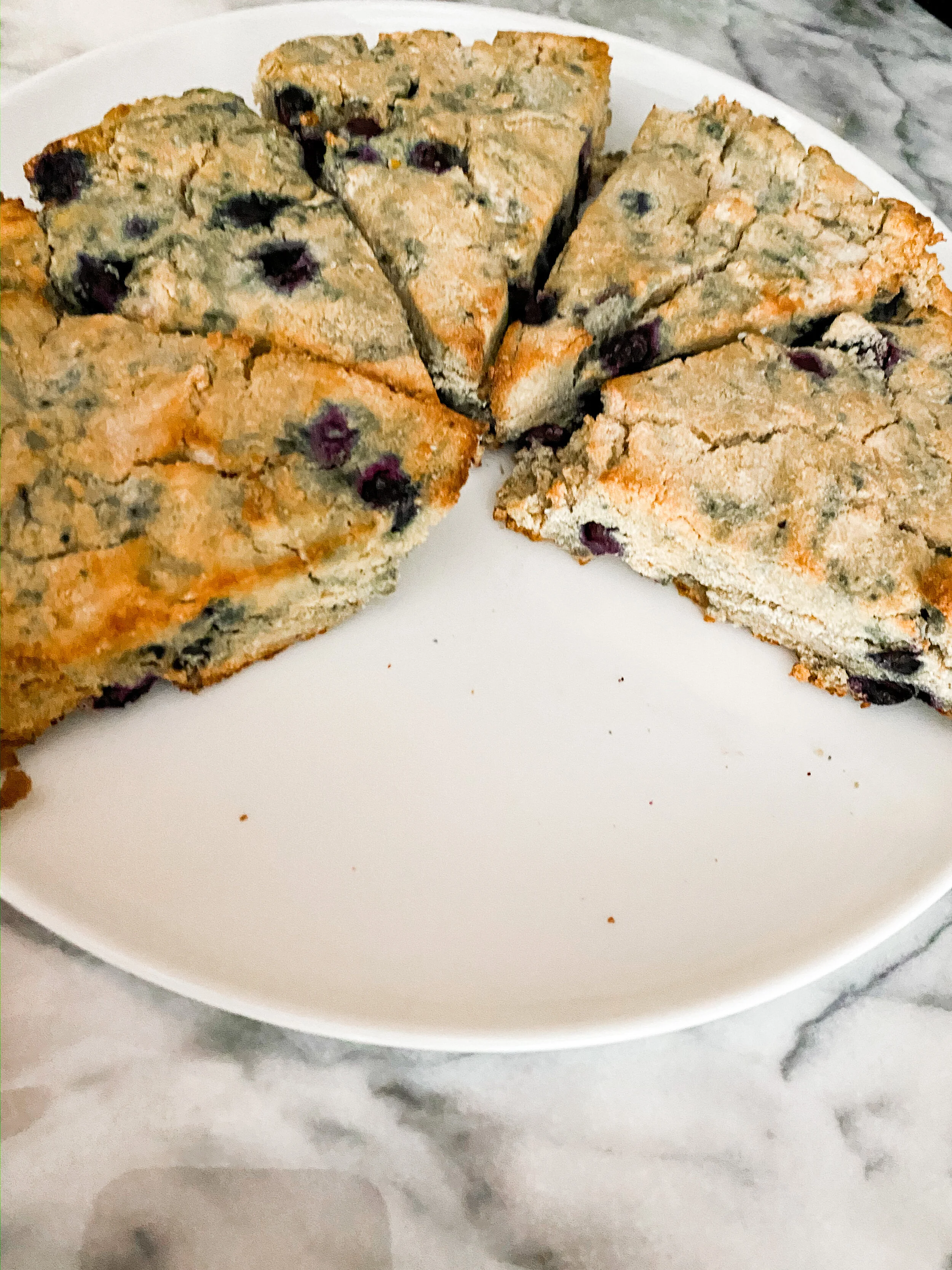 GLUTEN &amp; DAIRY FREE BLUEBERRY SCONES