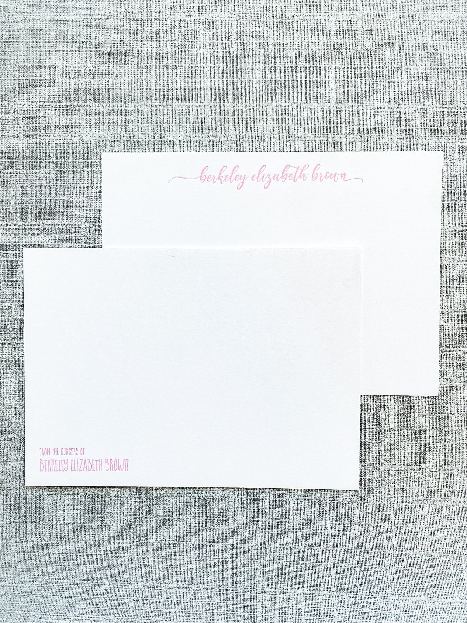 Custom Letterpress Stationery . . . Set of 25