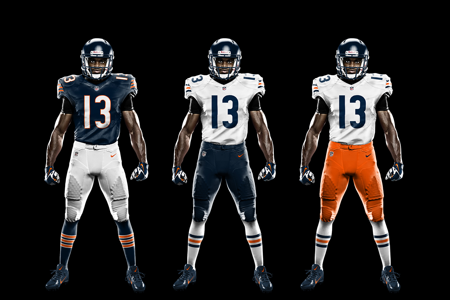 chicago bears all blue uniforms