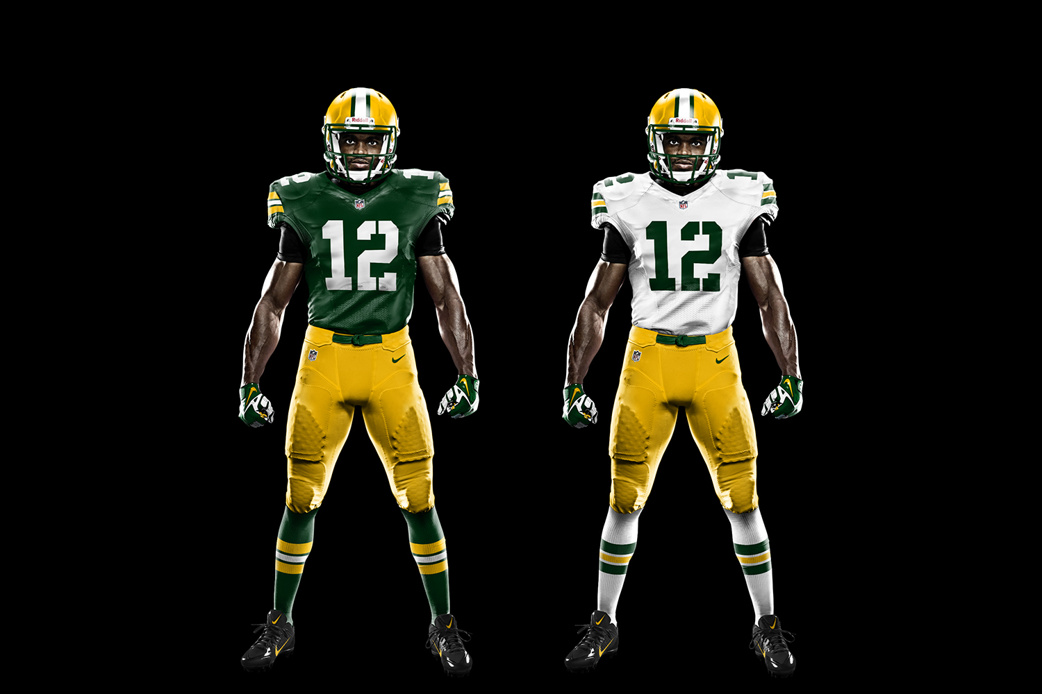 green bay packers home and away jerseys