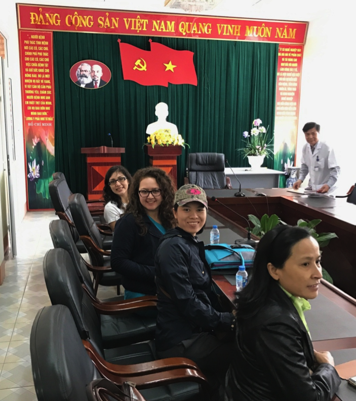 Members of the CCC team in Hoanh Bo Clinic in Vietnam