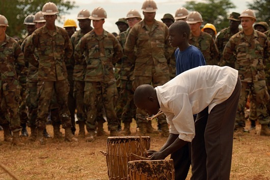 Humanitarian and development missions are at the forefront of AFRICOM’s public relations campaign. But promoting AFRICOM as a humanitarian outfit is misleading at best. (Photo: U.S. Army Africa / Flickr)