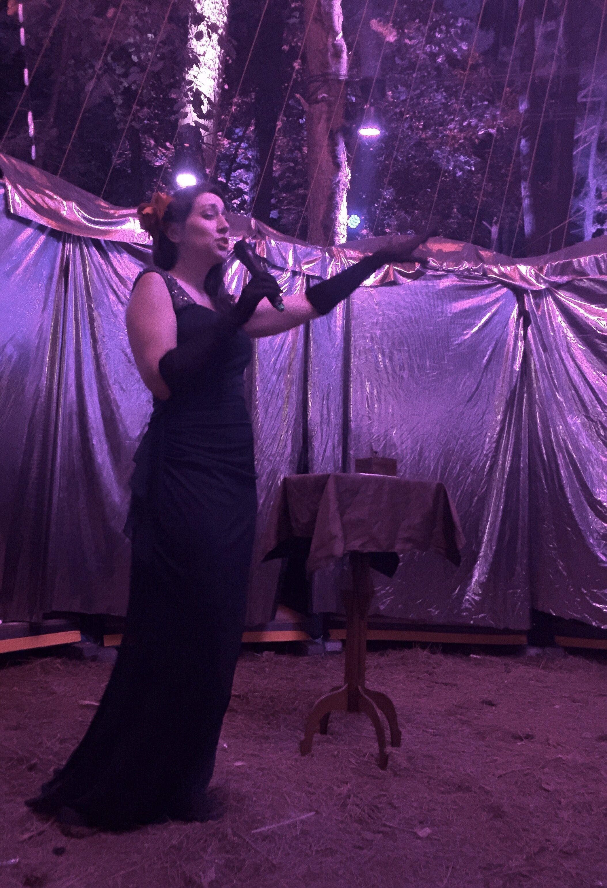  Serenading in David Korins' "The Grove" installation at Bonnaroo 