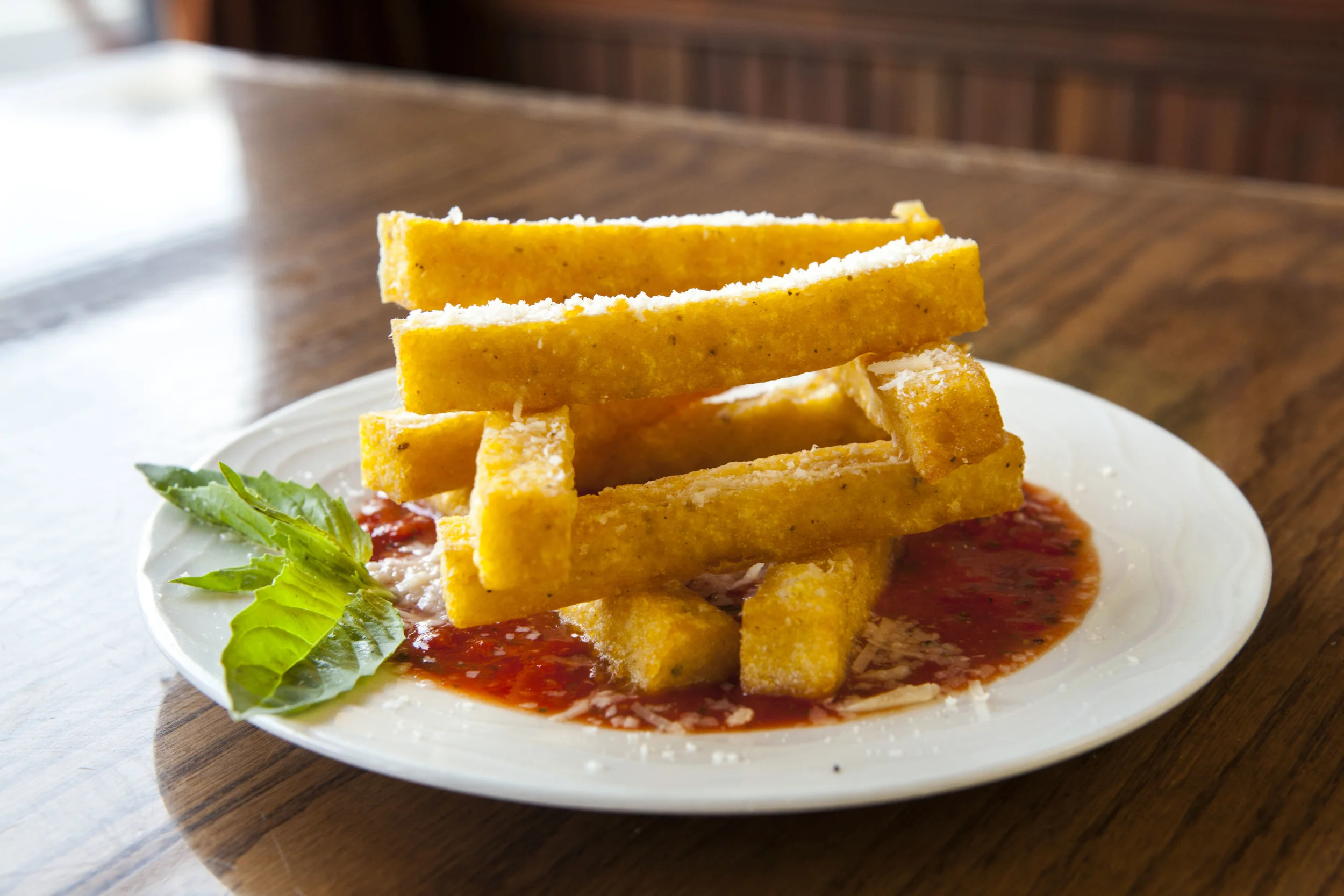 U niquely Pi Br - Polenta "fries" with fresh marina