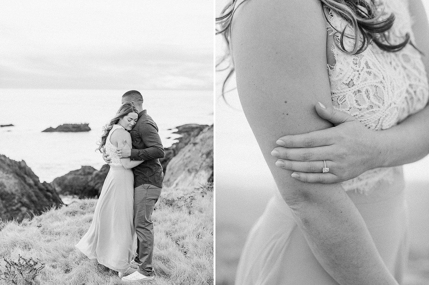 cayucos beach engagement kristyn villars photography