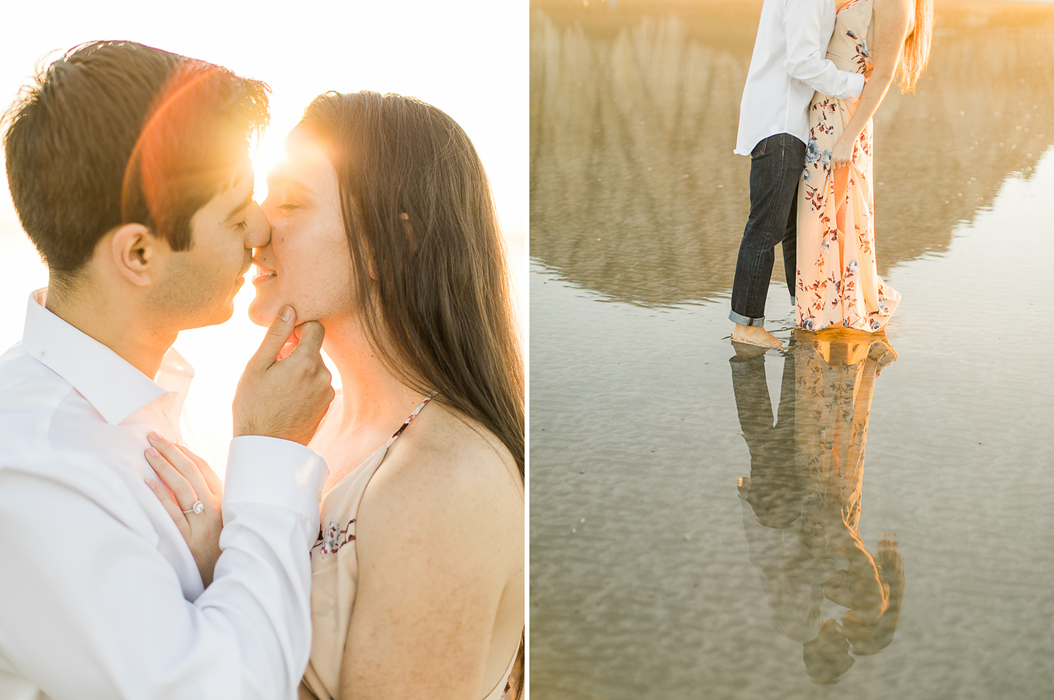 morro rock beach engagement kristyn villars photography