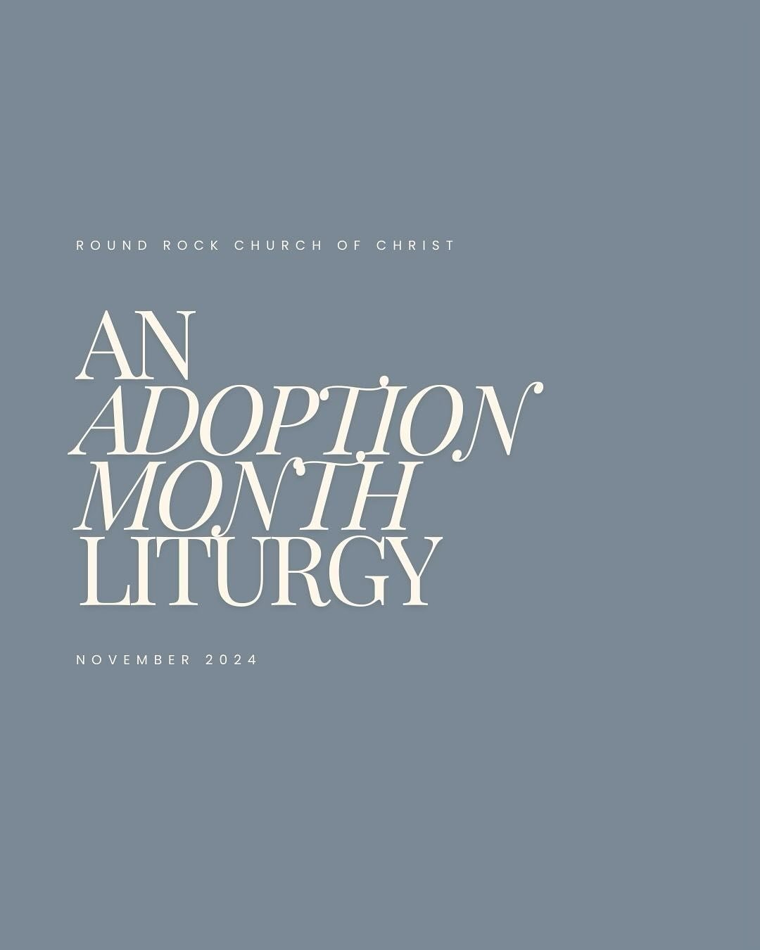 An Adoption Prayer | November 2024 | Pray With Us