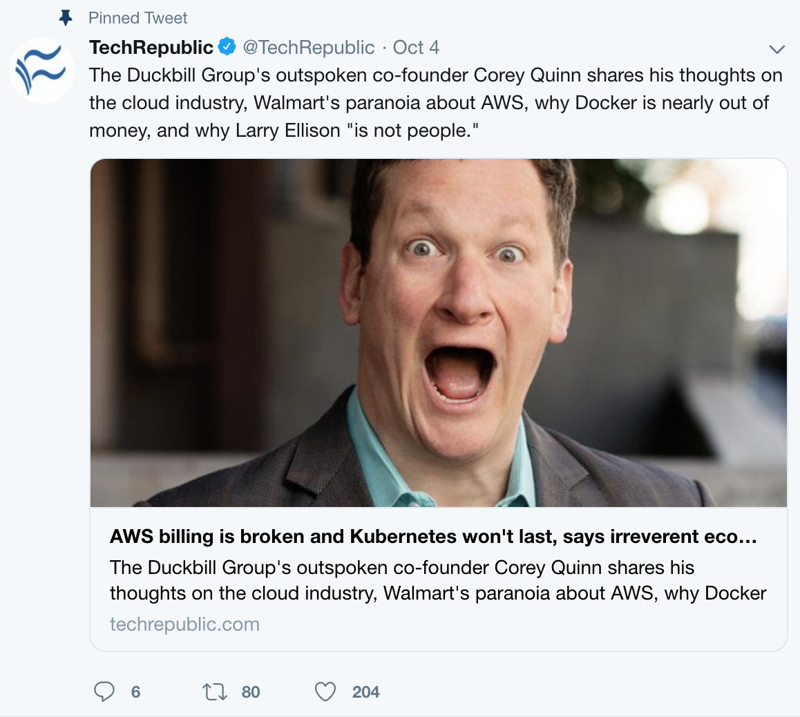 Corey_Quinn_tech_republic_tweet.png