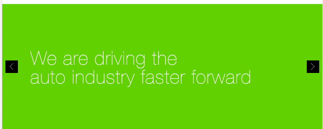 We are driving the auto industry faster forward