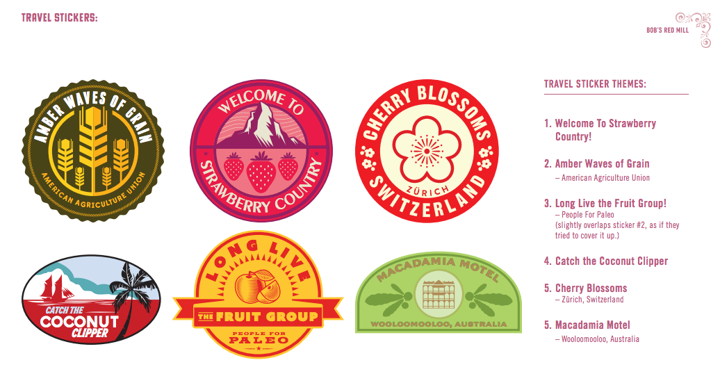 box exterior travel stickers