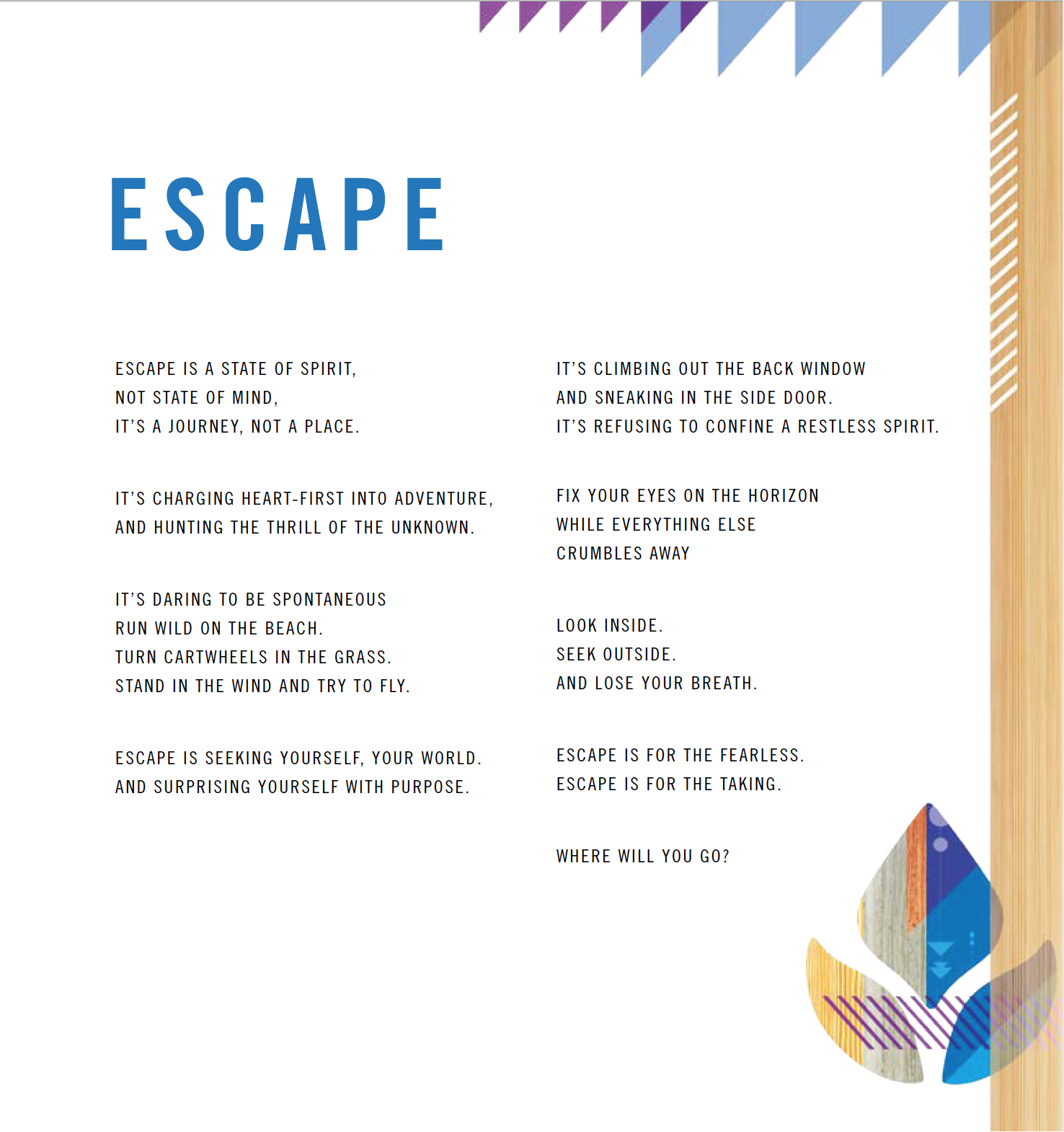 Escape by Reef // SET Creative // winter 2015
