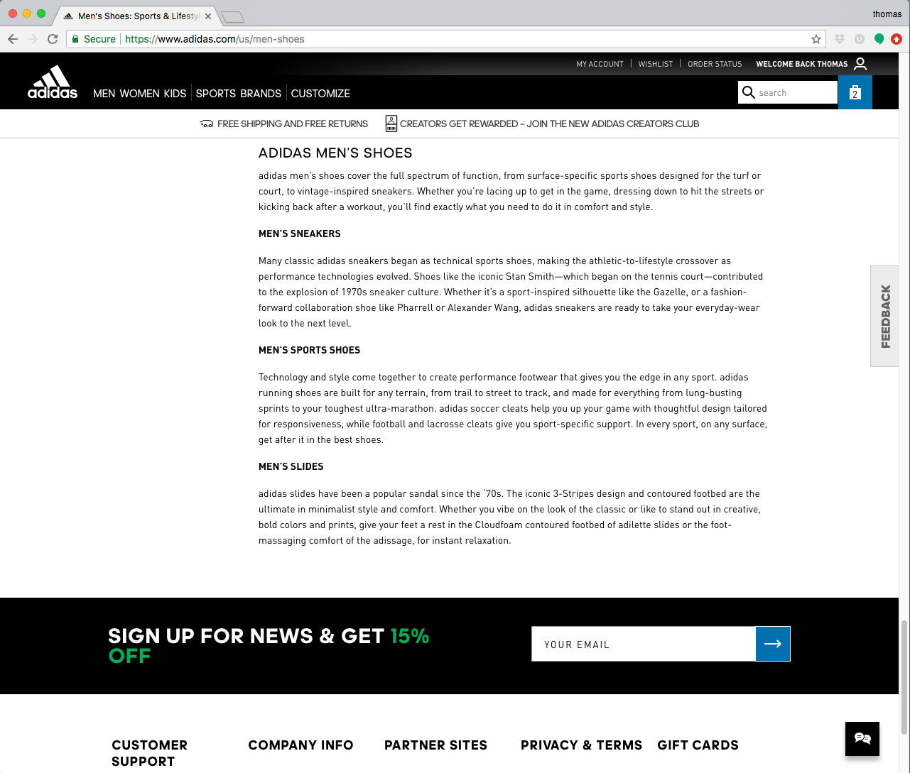 adidas full website