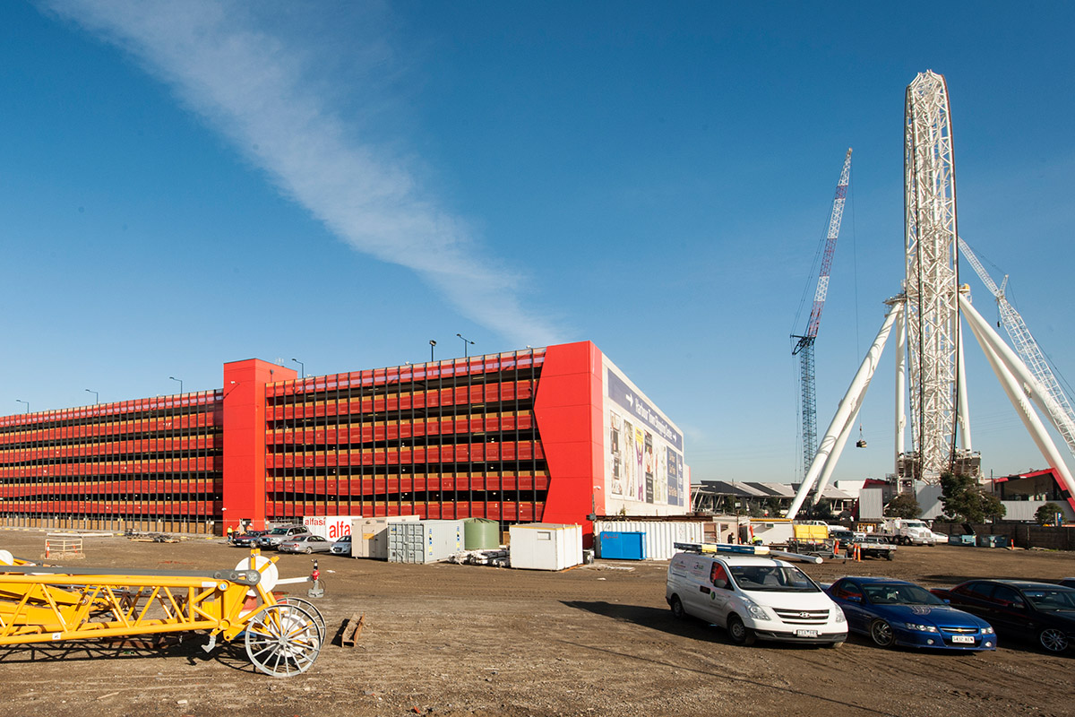 The Harbour Town Car Park in Docklands has six floors of parking and can accommodate 2225 cars. The building covers one hectare of real-estate that could be better utilised. 