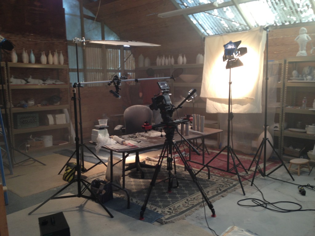 Lighting setup for the closeups
