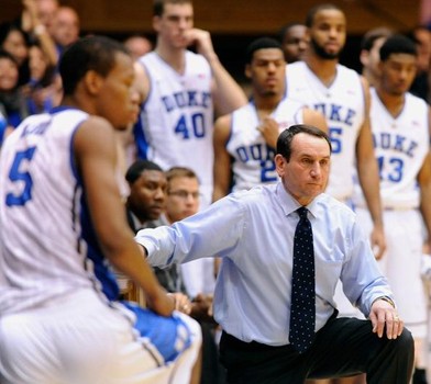 Coach Mike Krzyzewski has with make his 30th appearance in the NCAA tournament and has a career tourney record of 89-25. This has been coach K's most athletic team but haven't been as consistent on defense and three point shooting as Duke teams of the past. (Getty Images)