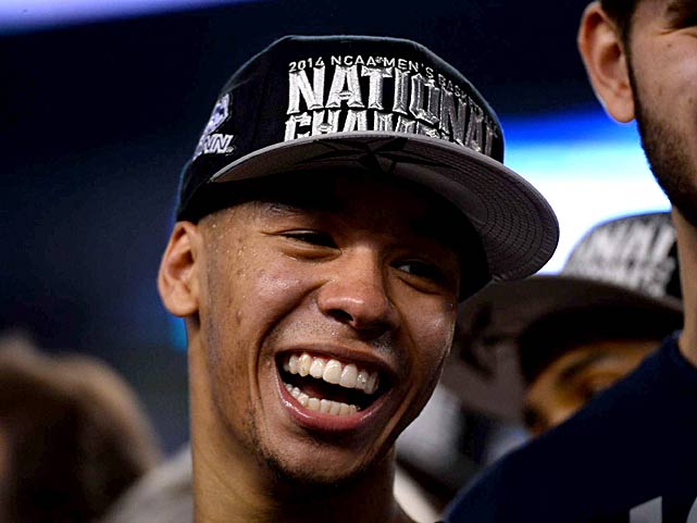 Shabazz Napier put on a show all postseason, putting his name in the same conversation with the other great guards of the UCONN program. (Greg Nelson/SI)