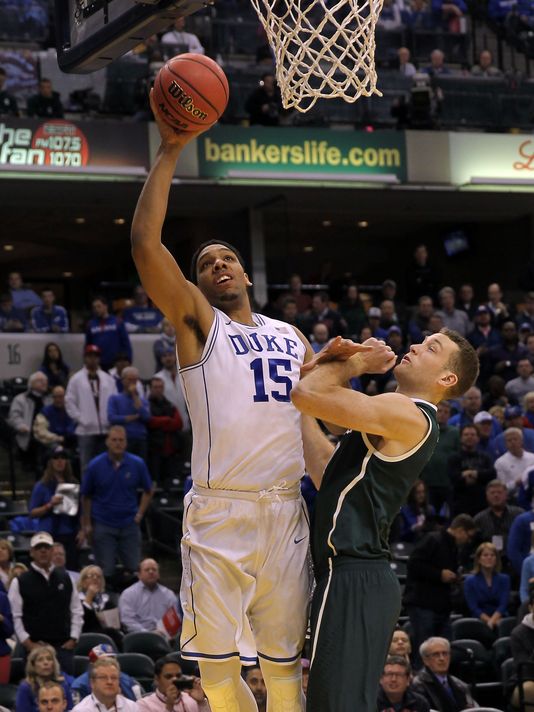 It's very refreshing to see a big fella in college with a low post game this early in his basketball career. Okafor will be the #1 pick, no matter what happens with Duke but I think he will be able to carry the Blue Devils back to the promise land. (AP Photo) 