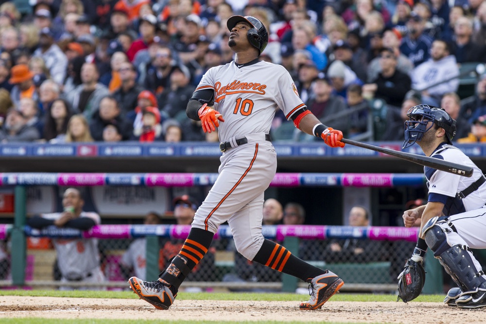 Adam Jones also hit a home run in the 7th inning, giving him 6 for the season. Jones is batting a .360, leading the MLB with 41 hits and 23 RBIs, both top ten in the MLB. I really think AJ has a great opportunity to capture the AL MVP crown but the O's will have to either win the division or make the playoffs for him to be a realistic candidate. Individually, I think he will do his part because I don't see him slowing down. (AP PHOTO) 