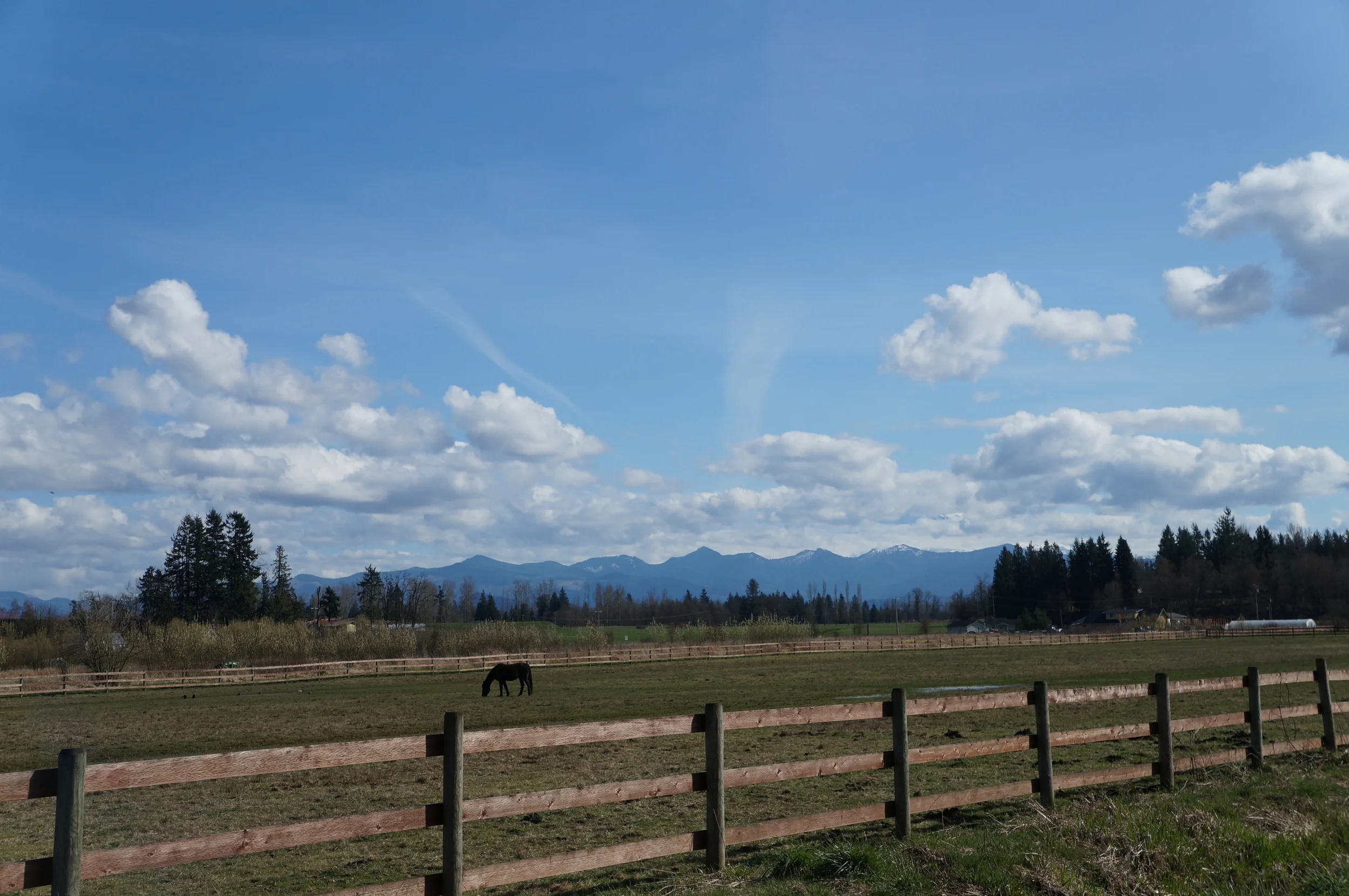 Farm country on the way to the park.