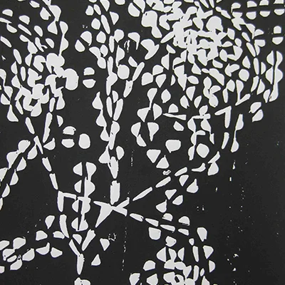 Image: Guy Grey-Smith,  Plants  (detail), woodcut on paper.
