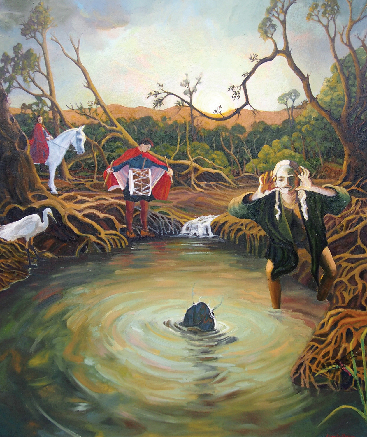  6. Linda van der Merwe,  Listening For A Place, Series 1 Entry &nbsp;2014, water-based oils on canvas, $6,000 