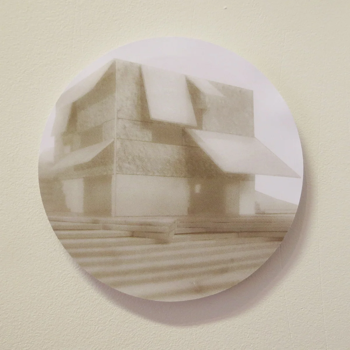   2.&nbsp;  Simon Pendal and Stephen Neille of Pendal and Neille,&nbsp;  Reverberations&nbsp;  (Detail)  , laminated MDF, paper, foamcore, triptych $1800  