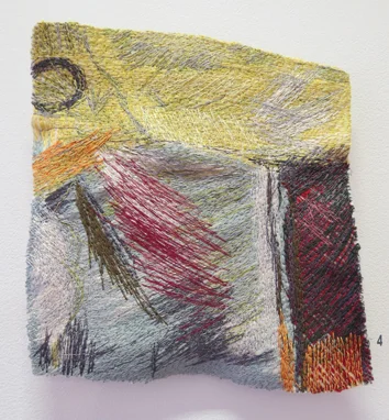  4. Dionne Swift,  Found Stitches 2 , free machine embroidery of cotton, silk and viscose thread, $320 