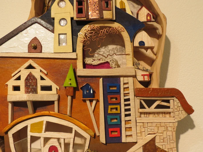  34. Estelle Virgen,  Esmerelda's Quest  (detail), mixed media, NFS 