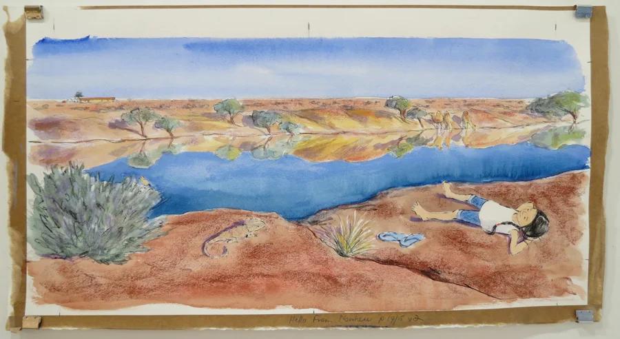  4.  Magic  by Karen Blair, pencil, watercolour, pastel, charcoal pencil, NFS 