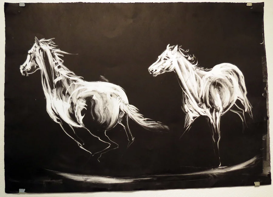  76.  The Horse Turns  by Den Scheer, momprint, $310 