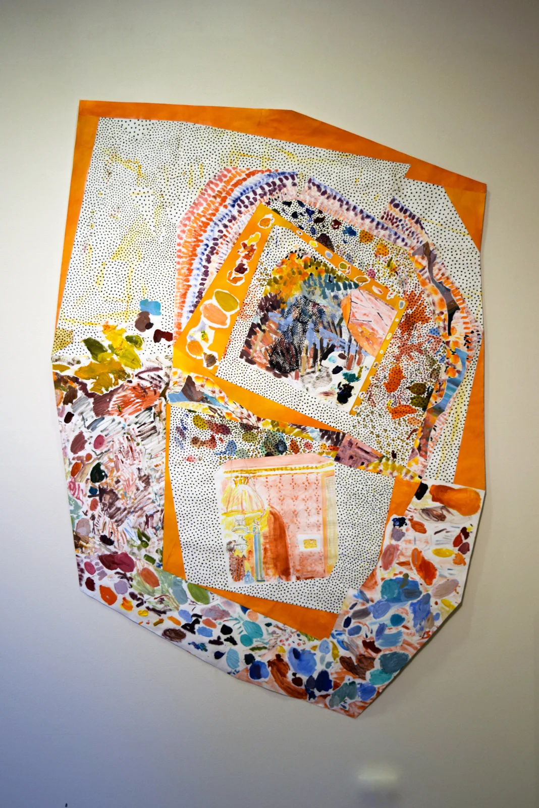  8.&nbsp; After Edouard Vuillard and Nancy Crow , Anna Sabadini, oil, pencil on primed paper finished with archival varnish, $1800 