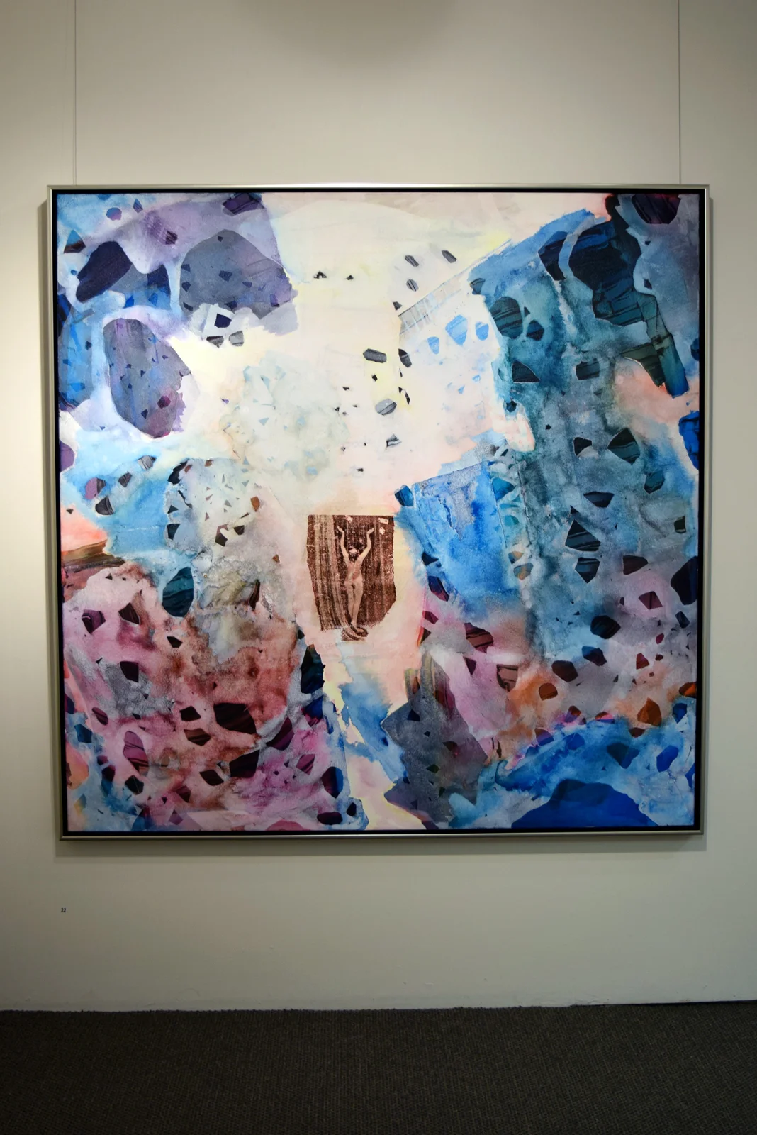  22.&nbsp; Materiality , Bec Juniper, mixed media on canvas, $11000 