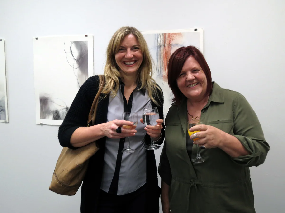  Gayle Mason and Sharon Dawes at opening 