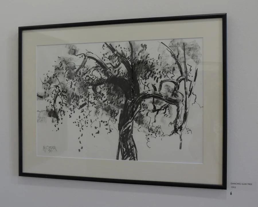  6. Madeleine Clear, &nbsp;Dancing Gum Tree , charcoal on paper, 1993,&nbsp;$660 