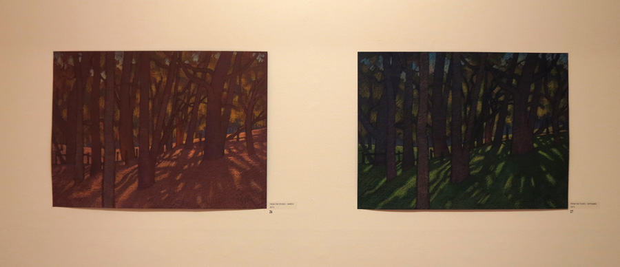  26. Madeleine Clear,&nbsp; From the Studio - March , oil pastel on Canson paper (unframed), 2013,&nbsp;$880  27. Madeleine Clear,&nbsp; From the Studio -&nbsp;September , oil pastel on Canson paper (unframed), 2013,&nbsp;$880 