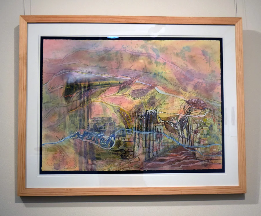  12. 'Layers in Time', Norma MacDonald, mixed medium on watercolour paper, $4,000 