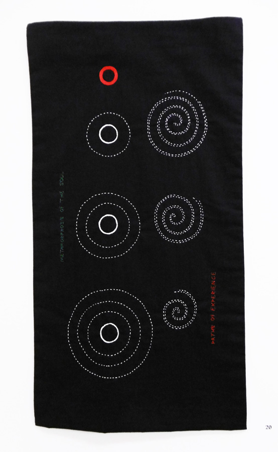  20. 'Metamorphosis', Anne Williams, cotton, rayon, $150 