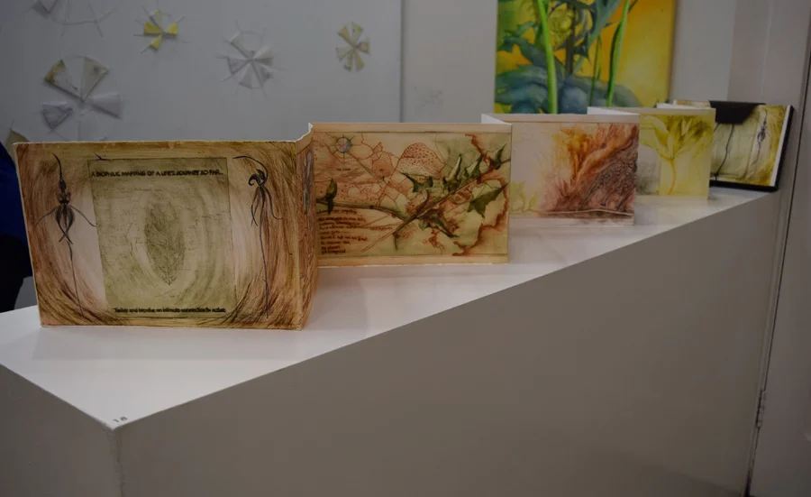  18. 'Biolific Journey of a Life so far', Caroline Lyttle, Artists Book-print, Chine-colle, NFS 