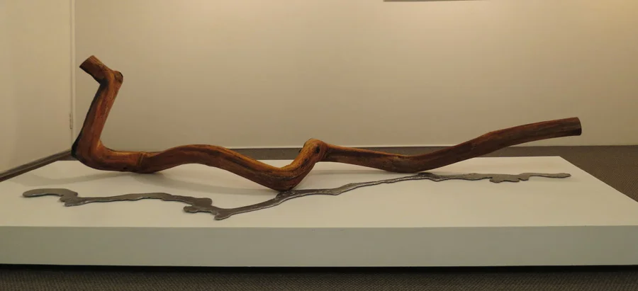  22. 'Untitled', Nick Statham, found materials, molten alloy, salvaged timber, POA 