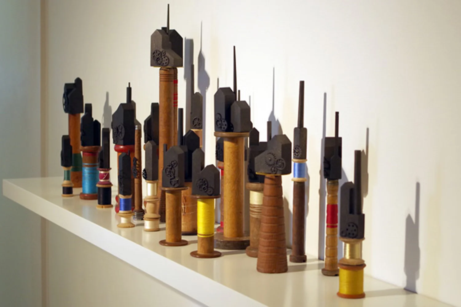  3. 'Women's Work', Angela McHarrie, mixed media, small $180 each, med-lrg $270 each 