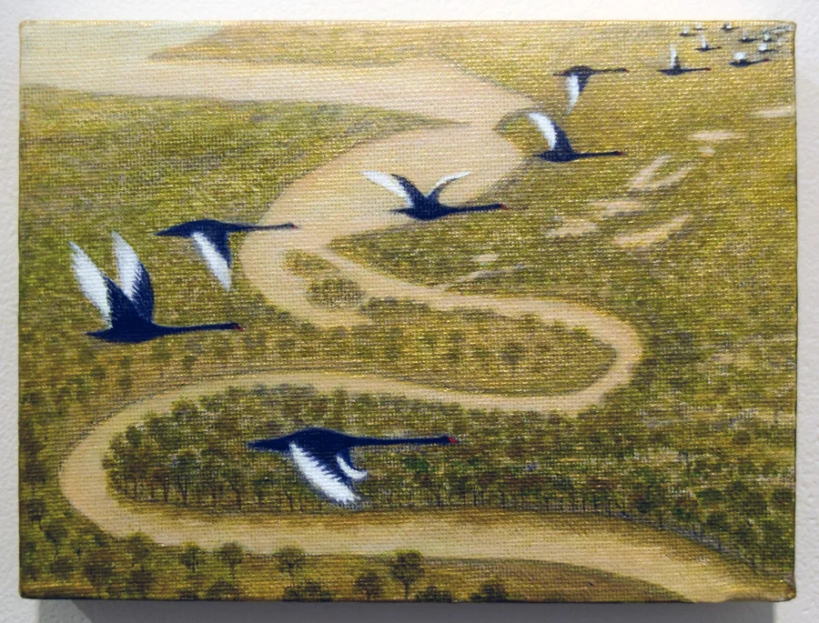  40. Alan Muller, 'Marlee Beelier', acrylic and graphite on canvas 