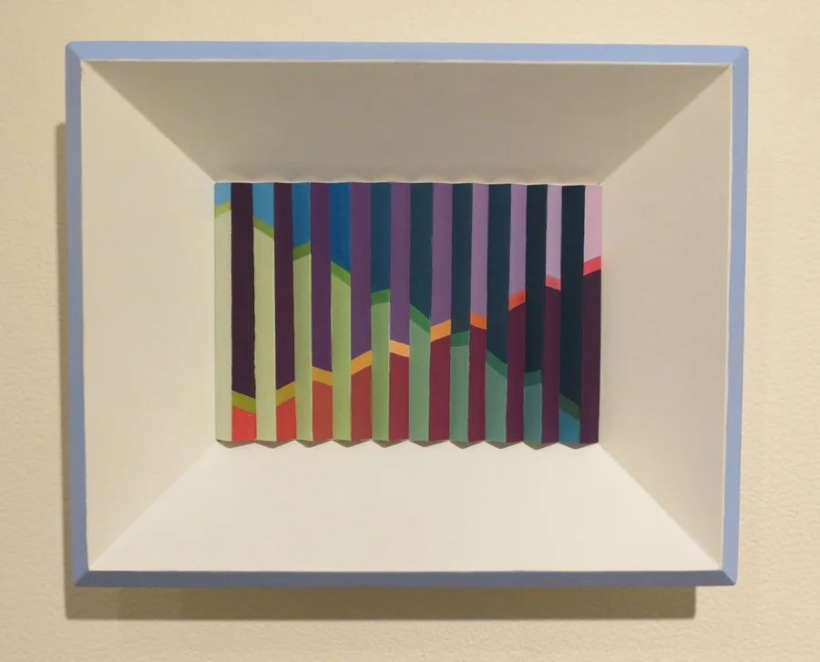  28. 'Arpeggios', Sarah Thornton-Smith, gouache on paper, framed, $360 