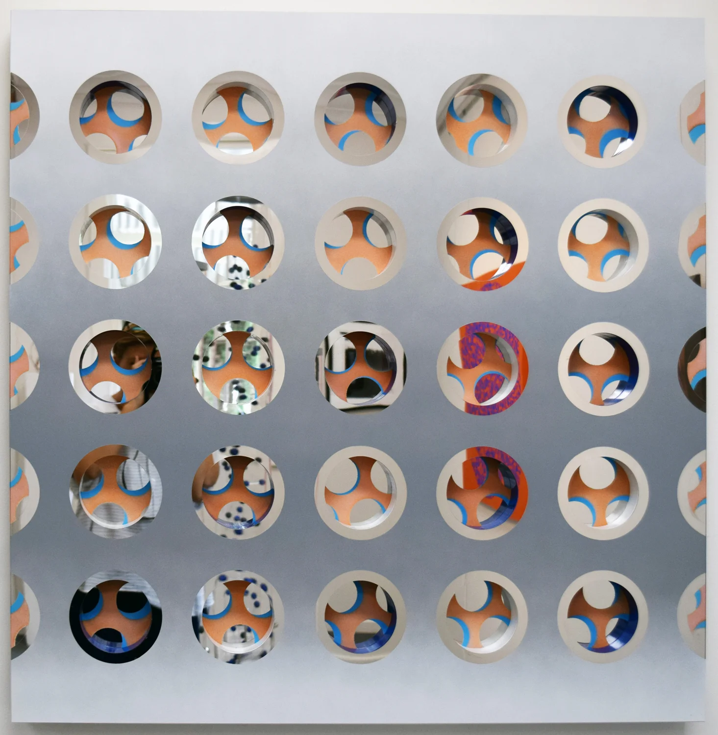  34. Geoffrey Drake-Brockman, 'Circular Portals III', 2016, laquer on stainless steel, $9,900 