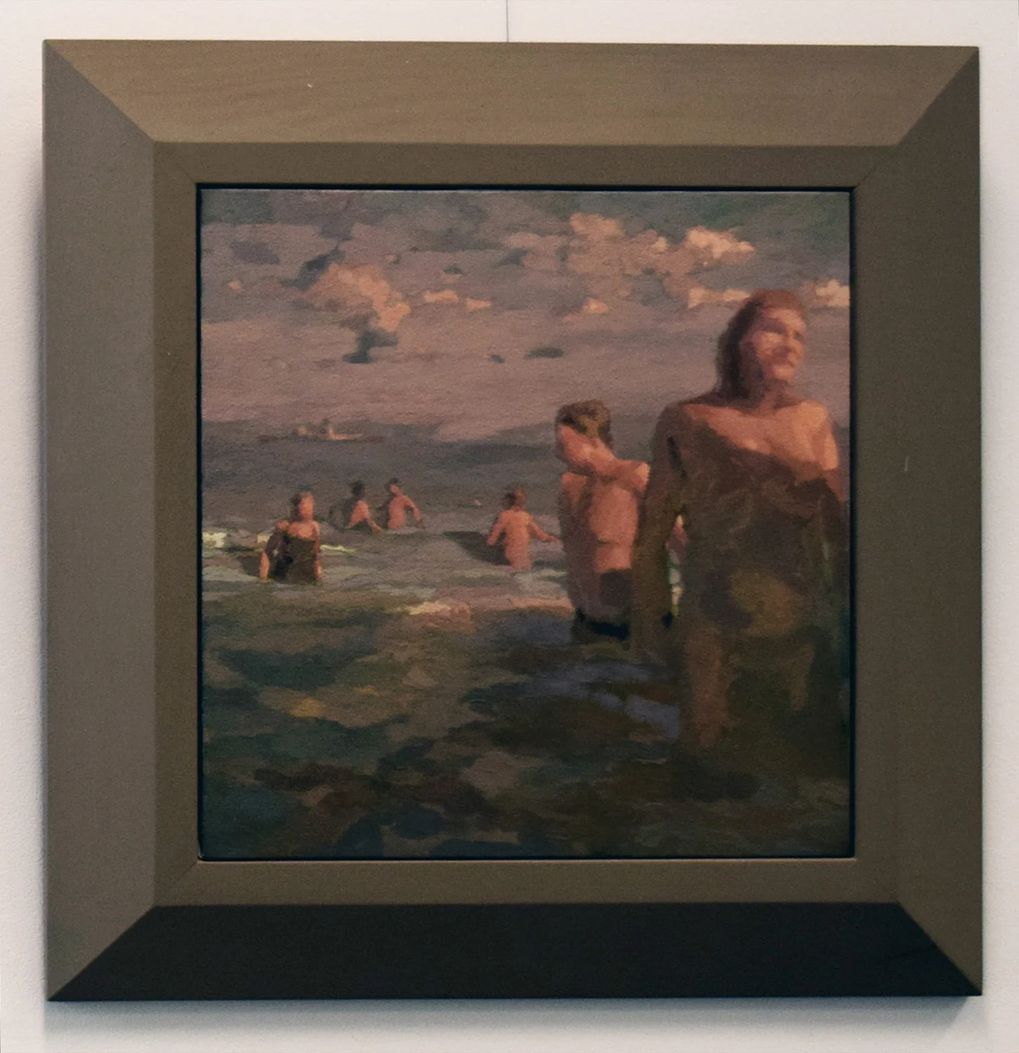  36. Gina Moore, 'Early Morning Swimmers', 2000, oil on canvas, NFS 