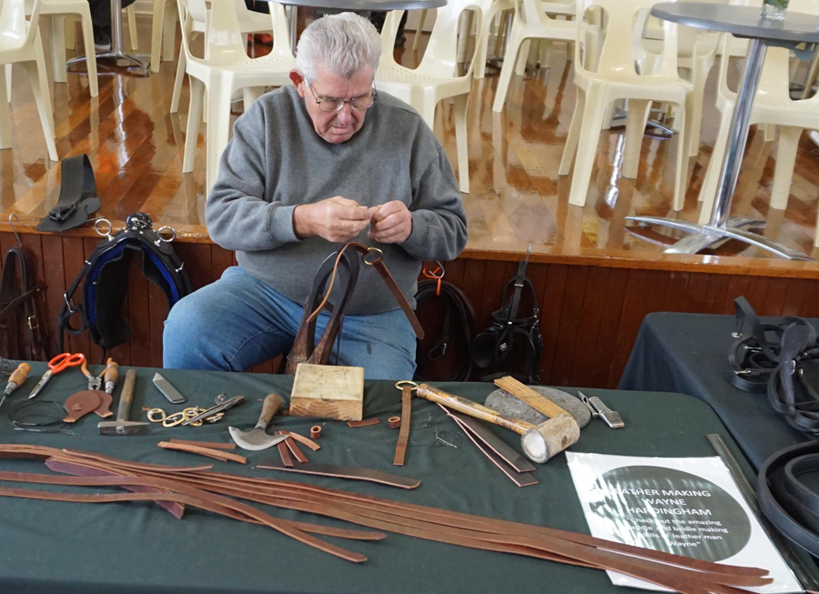 Wayne Hardingham leather crafting display 2.jpg