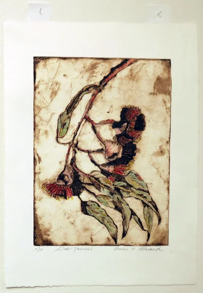  4. Silver Princess, Susan Allwood, 2016-17, Softground etching with aquatint and hand-colouring, 2 of 12, $310 