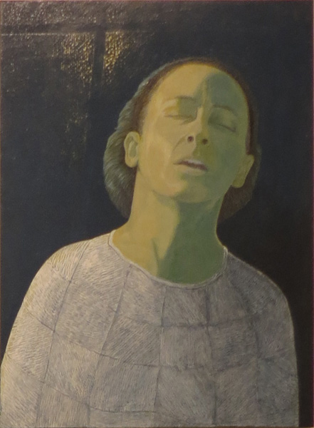  49. Peggy Lyon, 'Domestic Arrangements', Acrylic on board, 2010, 41 x 30 cm, On loan from a private Collection 